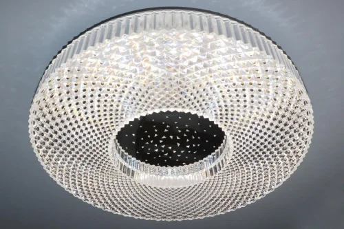 Светильник потолочный LED с пультом LED LAMPS 81083 Natali Kovaltseva белый 1 лампа, основание белое в стиле хай-тек с пультом фото 7